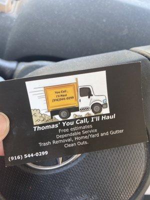 You Call, I'll Haul