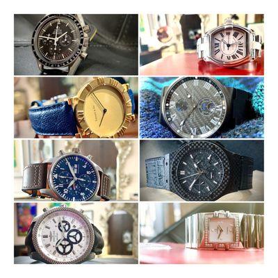 Tiffany and Hublot are recently sold!! But we still have the Breitling, IWC, Cartier, Omega, Ulysses Nardin.