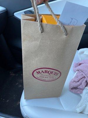 This paper bag cost me $3.25.