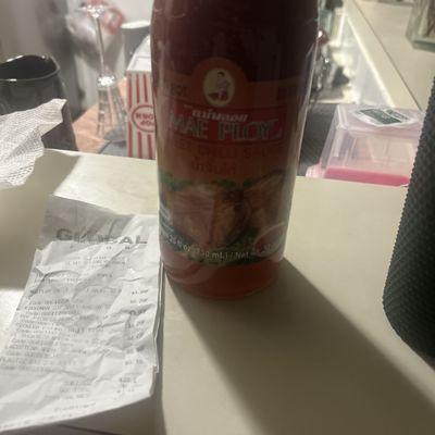 Expired chili sauce