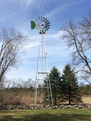 Restoring electric to Historic Wind Mill that is now working again in Neshanic Station, NJ