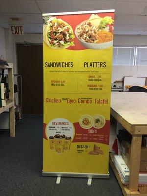 Roll up banners