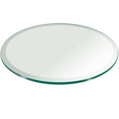 Beveled Clear Glass Table Top