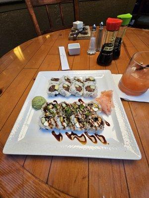 Spicy tuna, and unagi