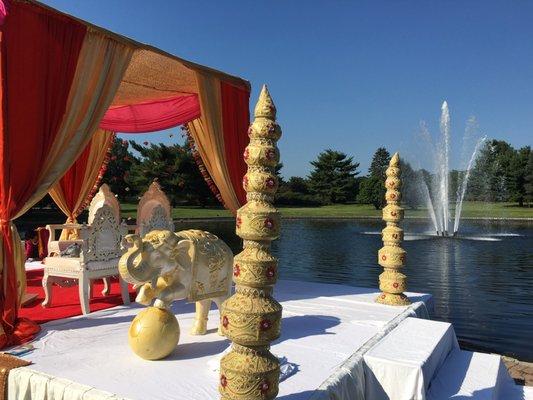 Mandap setup