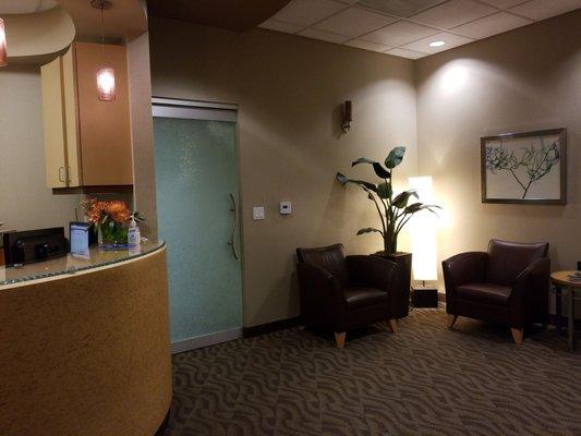 Calming waiting room