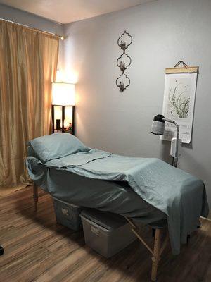 Acupuncture treatment room.