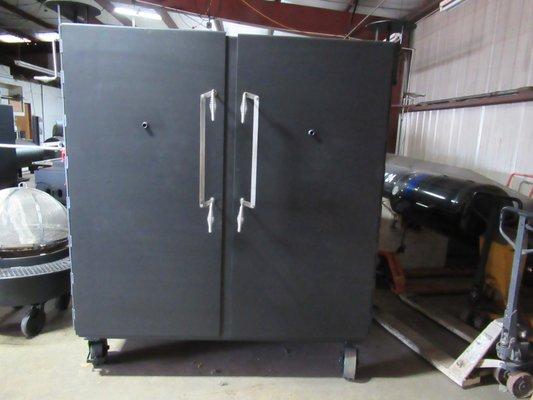 double door 36 x 72 high volume bbq smoker