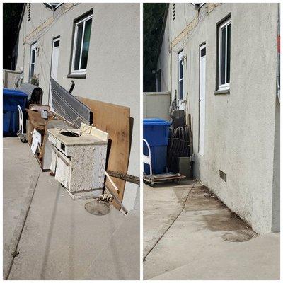 Before & After: finally got rid of the old bathroom sink/drawers