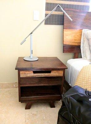 'Ohia and mango nightstand.