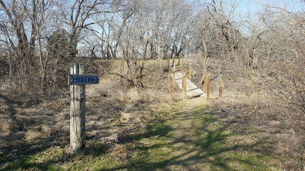 Long winding trails. Great place to ride your off-road bike.