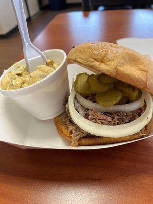 Chopped Brisket Sandwich/Potato Salad