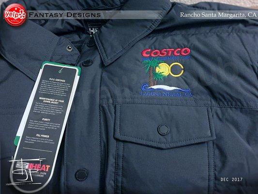 My design for the Laguna Niguel Marketplace COSTCO | Light down jacket (Sample)