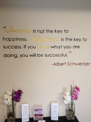 This was the quote in the first office of Compass Career and Business Solutions.