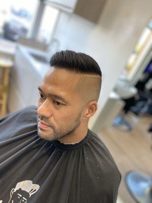 High skin fade/hard part @barber_kris619