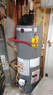 Power Vent /Cyclones Style  Water heater Installations