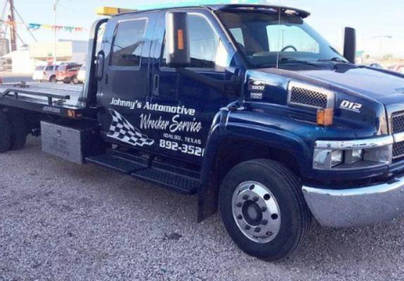 Johnny's Wrecker Service offers safe and secure flatbed towing