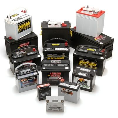 Offering batteries of all types and sizes.