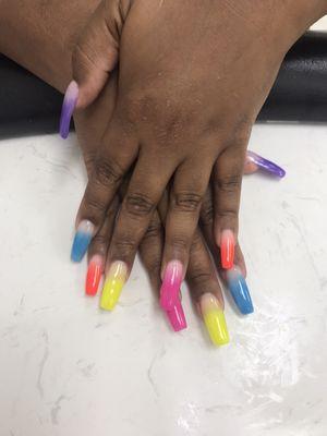 5 colors ombré