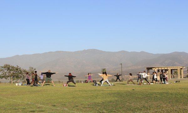 Full moon circle at mountain hawk park