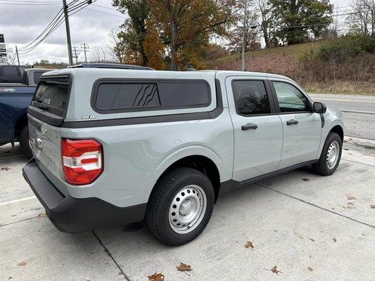 Color matched A.R.E. truck cap on Ford Maverick!