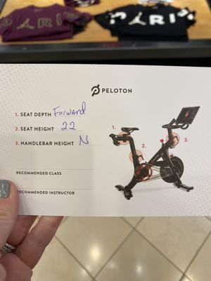 Get fitted for your bike at the peloton store!