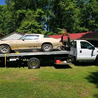 Picked up Leo's (customer)1979 Z28. A Plus Towing & Repair will be rebuilding the engine and transmission.