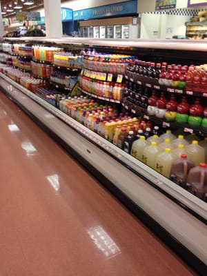 Great selection, well organized supermarket!  Very clean (notice that floor) with helpful staff.