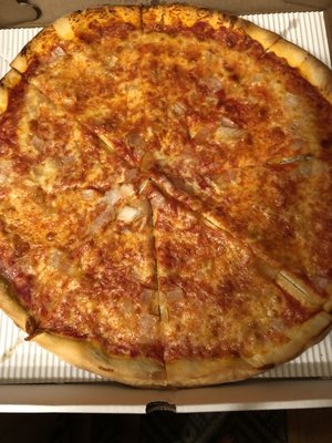 Here is my $15.50 "onion" pizza