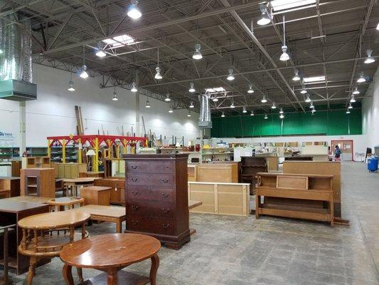 Furniture, lighting, tools, cabinetry, plumbing fixtures, auto gear...