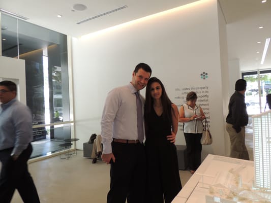 LaRosa realty Davie realtor Razvan and his wife at  Brickell City Centre luncheon.