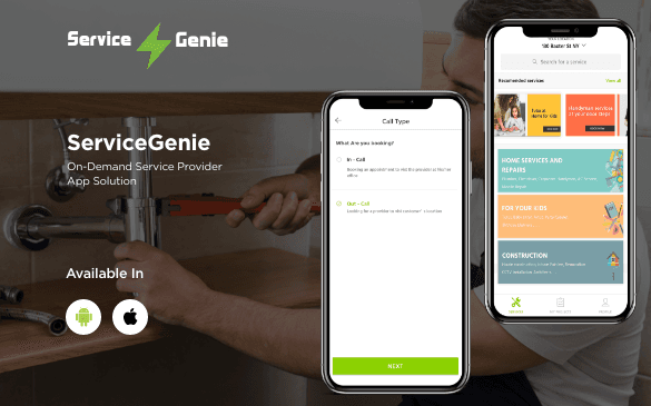 Service Genie, our clone script has been inspired by apps like TaskRabbit, Thumbtack, UrbanClap & other big on-demand service provider apps.