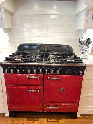 Kitchen Stove refinishing in porcelain enamel.