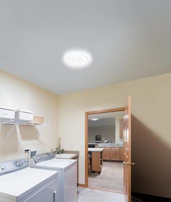 Did your black pants fade or is it just the lighting?
 A Solatube Daylighting System in the laundry room can help you answer that question!!