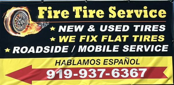 Visit us!! FIRE TIRE SERVICE We open Sundays!! 851 Erwin Rd Dunn Nc 28334