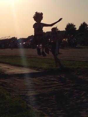 Long jump...