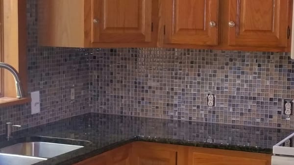 Mosaic backsplash