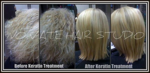 Before & after photos of Keratin Treatment by Coppola