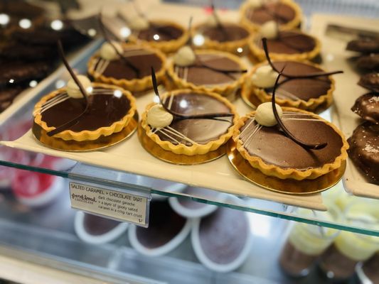 Salted caramel & chocolate tart.