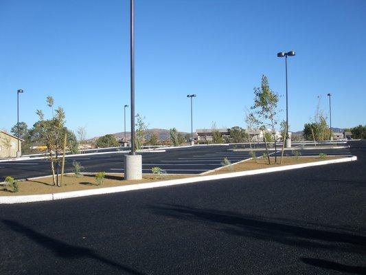 Pourous Paving in Parking Lot at Prescott In Line Hockey Arena