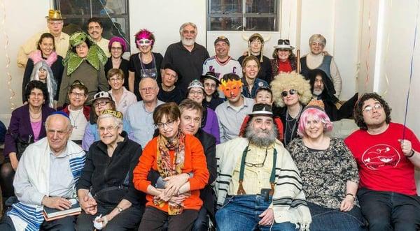 Purim with our friends from the West Side Minyan!