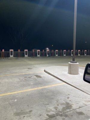 Tesla charging stations...