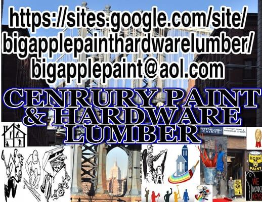 CenturyHighQualityPaint$9.99&ToolsHardwareLumberKeys
 bigapplepaint@aol.com
 https://sites.google.com/site/bigapplepainthardwarelumber/home,