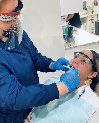 Dental Assistants taking Alginate Impressions