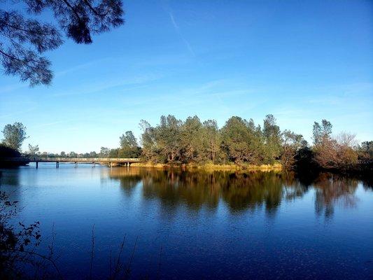 View of the Jedediah Smith Memorial Trail Bridge