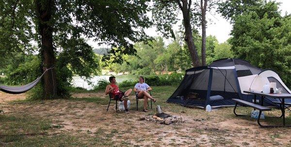 Camping at Wayside Campground