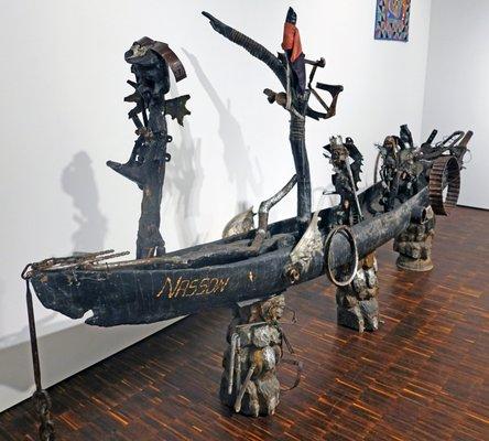 Jean Nasson; Damballah; 2005; wood, metal, iron, mixed media