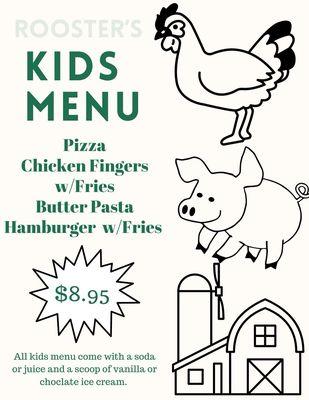 Children's menu