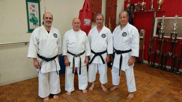 Kancho Bambouyani of ITKA KARATE  in California, with shihan Jafari.