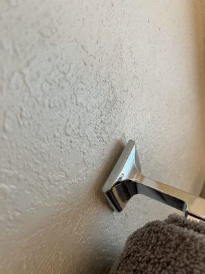 They can't even attach a towel rack